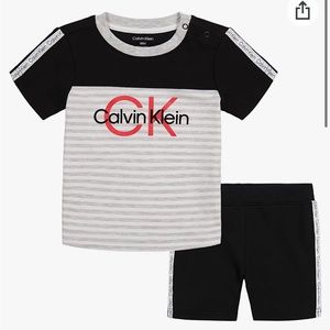 Calvin Klein Baby Boy’s Two Piece set 0-3 Months NEW!